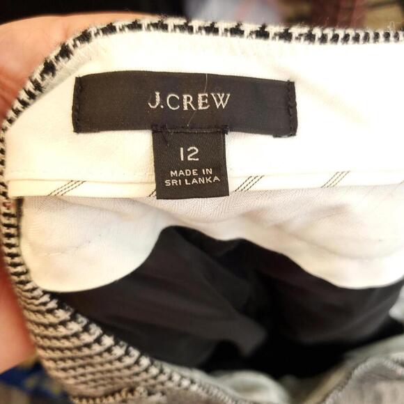 J. Crew Black and White Plaid Pants - Picture 5 of 12